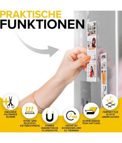 Elastyczna Taśma Magnetyczna X-bet MAGNET 2,5 cm x 1,8 m Mocny Klej TESA