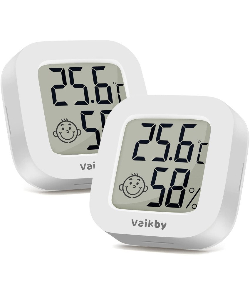 Vaikby Cyfrowy Termometr Wewnętrzny Higrometr do Pomieszczeń Zestaw 4 Sztuk