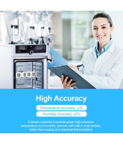 Vaikby Cyfrowy Termometr Wewnętrzny Higrometr do Pomieszczeń Zestaw 4 Sztuk