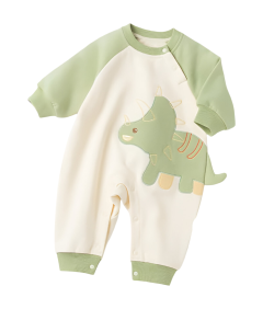 Kombinezon dla Noworodka Bawełniany Długi Rękaw Dinozur 12-18 miesięcy