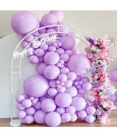 Lateksowe Balony Dekoracyjne Urodzinowe Imprezowe Fioletowe 30,5 cm 100 szt