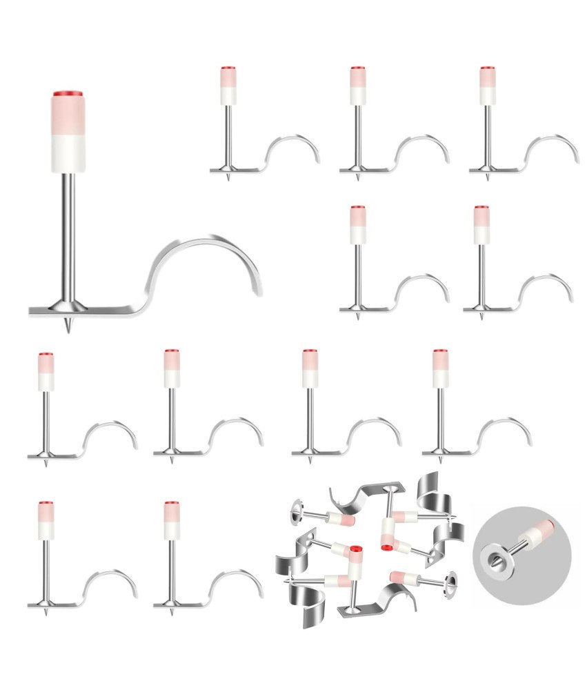 Gwoździe Zaciskowe Rurkowe do Drewna Betonu Mocowania 25 mm 4 cm 100 szt