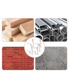 Gwoździe Zaciskowe Rurkowe do Drewna Betonu Mocowania 25 mm 4 cm 100 szt