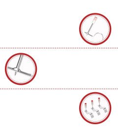 Gwoździe Zaciskowe Rurkowe do Drewna Betonu Mocowania 25 mm 4 cm 100 szt