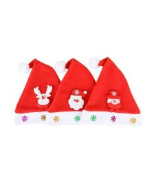 YKKJ Komplet 3 božičnih klobukov kot nalašč za božič