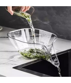 GOSHIES Miska Drenażowa z Lejkiem 3 Sztuki Rękawiczki i ścierka