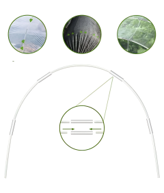 Łuki Obręcze Szklarniane do Tunelu Foliowego Ogrodowego Zestaw 30 szt