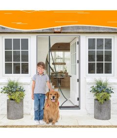 Moskitiera Magnetyczna na Drzwi Balkonowe Tarasowe Ochronna  85 x 220 cm