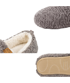 Damskie Kapcie Miękkie Pianka Memory Ocieplane Podszewka Szare 39,5 EU