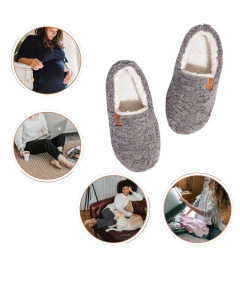 Damskie Kapcie Miękkie Pianka Memory Ocieplane Podszewka Szare 39,5 EU