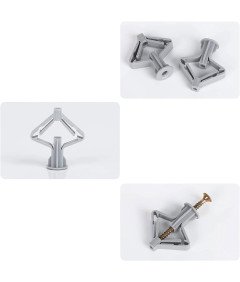 Kołki Motylkowe do Płyt Gipsowo-Kartonowych Zestaw Śruby 13 x 35 mm 50 szt