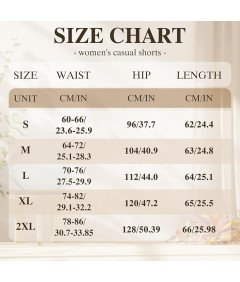 Lishang Spodenki Damskie Szorty Krótkie Spodnie Bermudy Bawełniane Beżowe S