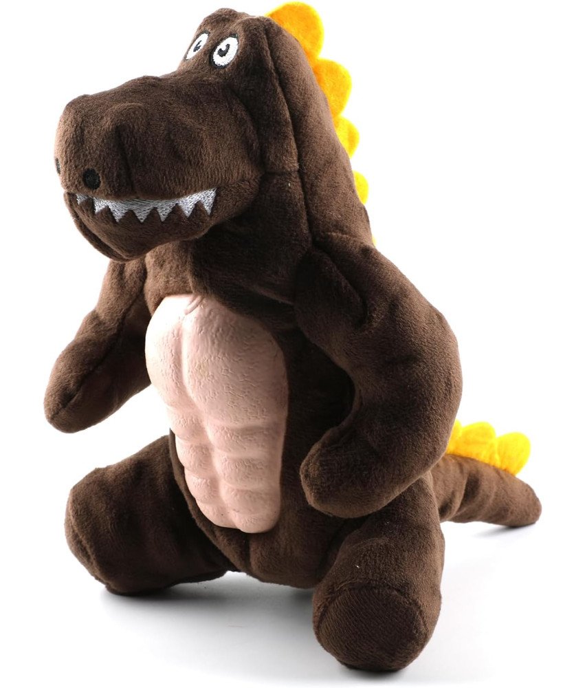 Zabawka Dla Psa Pluszowa Dinozaur 20 cm Interaktywna Piszcząca Gryzak