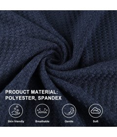 Tuopuda Sweter Damski Bluzka na Długi Rękaw Okrągły Dekolt Granatowa L