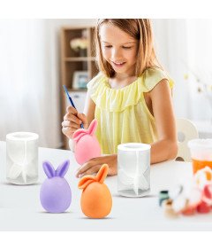 Silikonowa Forma do Świec Foremka 2 Sztuki DIY Króliczek Wielkanocny 3D