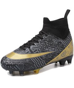 VTASQ Buty Piłkarskie Męskie Korki Sportowe Treningowe Lanki Czarne 41