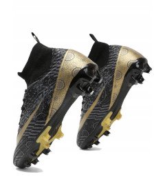 VTASQ Buty Piłkarskie Męskie Korki Sportowe Treningowe Lanki Czarne 41