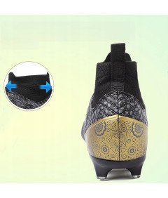 VTASQ Buty Piłkarskie Męskie Korki Sportowe Treningowe Lanki Czarne 41