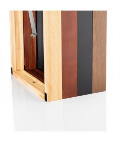 Ramka na Płyty Winylowe Stojak na Vinyl Drewno Sosnowe 31x31 cm