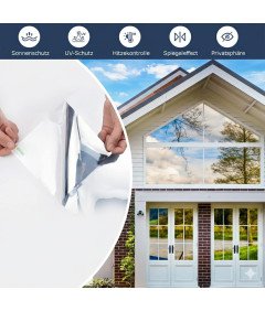 Lustrzana Folia Okienna Ochronna Uv Lustro Weneckie 50x200 cm Linarun