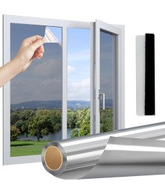 Lustrzana Folia Okienna Ochronna Uv Lustro Weneckie 50x200 cm Linarun