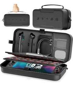 Kytok Etui Ochronne do Nintendo Switch 2 Duża Torba 28 Sloty Twarde Czarne