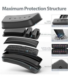 Kytok Etui Ochronne do Nintendo Switch 2 Duża Torba 28 Sloty Twarde Czarne