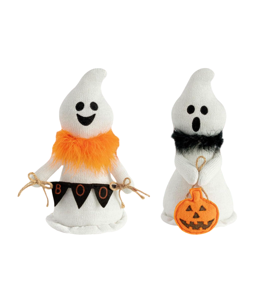 Pluszowa Maskotka Dekoracja Stołu na Halloween Lalki Duchy 2 Sztuki