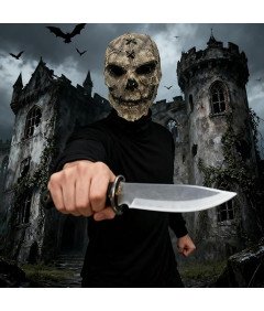 Straszna Maska Lateksowa Przebranie Halloween Trupia Czaszka Realistyczna