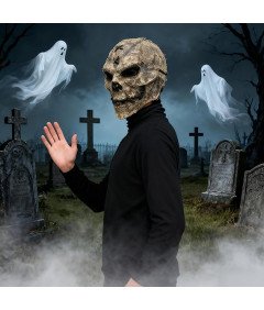 Straszna Maska Lateksowa Przebranie Halloween Trupia Czaszka Realistyczna