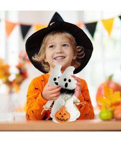 Pluszowa Maskotka Dekoracja Stołu na Halloween Lalki Duchy 2 Sztuki