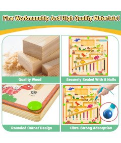 Zabawka Dla Dzieci Magnetyczna Tablica Motoryczna Montessori Edukacyjna