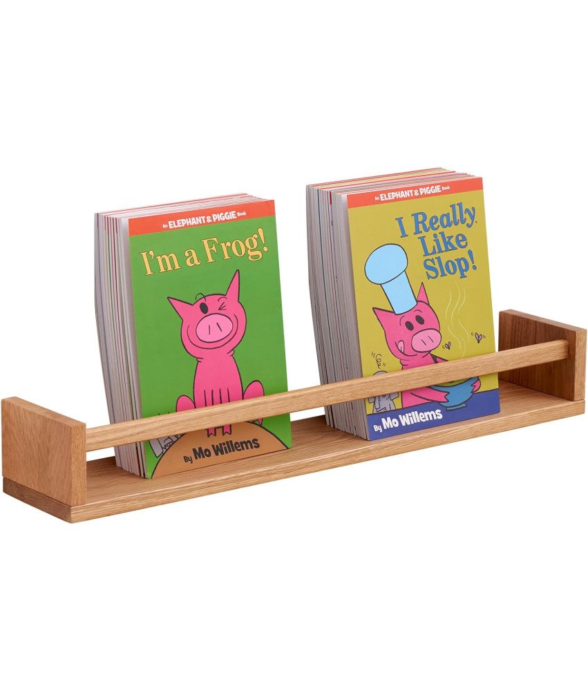 TREOAKWIS Półka Ścienna na Książki Wisząca Drewniana z Litego Dębu 60 cm