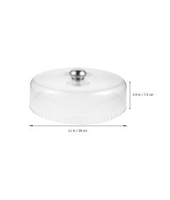 Kopuła na Ciasto Pokrywa Wystawowa Klosz 28 cm Plastikowa Przezroczysta