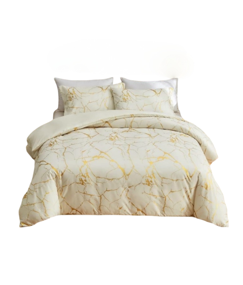 Komplet Pościeli Poszewki na Kołdrę 2x 135x200 cm na Poduszki 2x 80x80 cm