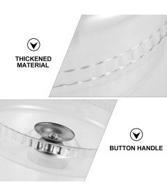 Kopuła na Ciasto Pokrywa Wystawowa Klosz 28 cm Plastikowa Przezroczysta