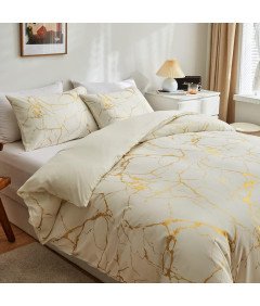 Komplet Pościeli Poszewki na Kołdrę 2x 135x200 cm na Poduszki 2x 80x80 cm