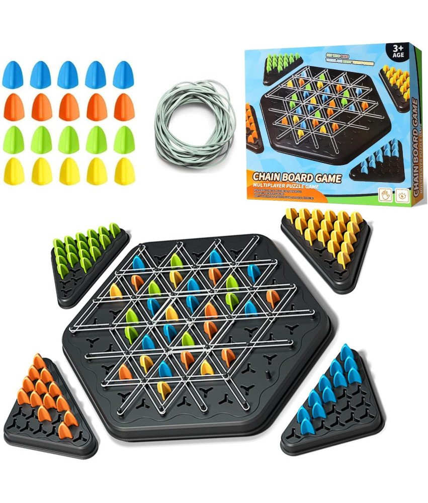 Triggle Strategiczna Gra Planszowa Trójkąty Gumki 3D Gra Łamigłówki Pionki