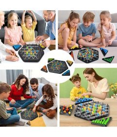 Triggle Strategiczna Gra Planszowa Trójkąty Gumki 3D Gra Łamigłówki Pionki