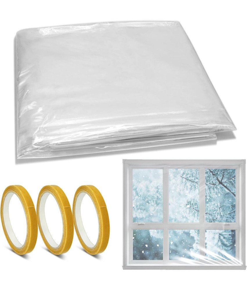 Folia Termoizolacyjna na Okno Szybę Zimowa 1,6 x 5 m Przezroczysta