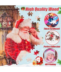 Kalendarz adwentowy Puzzle 1008 elementów 24 dni na Boże Narodzenie 70x50cm