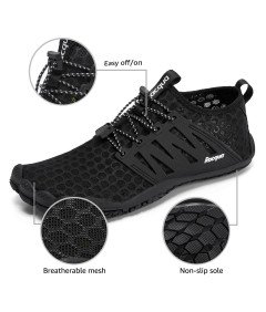 Racqua Buty do Wody Morsowania Plażowe do Pływania na Jeżowce Czarne 35