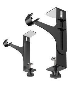 Uchwyt Wspornik do Karniszy 20-28 mm Metalowy Czarny Regulowany 2 szt