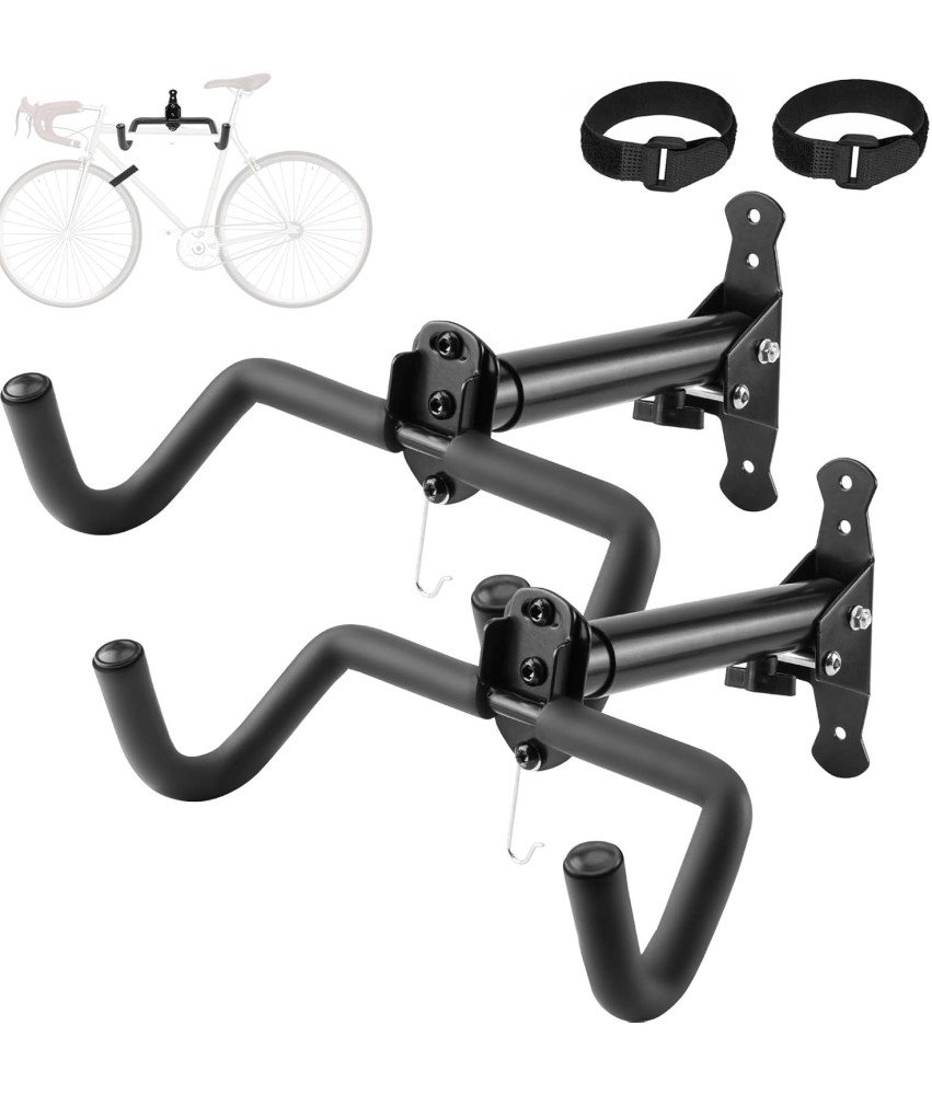 Wieszak Stojak Na Rower Uchwyt Ścienny Rowerowy Regulowany Zestaw 2 Sztuki