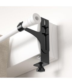 Uchwyt Wspornik do Karniszy 20-28 mm Metalowy Czarny Regulowany 2 szt