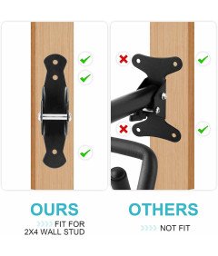 Wieszak Stojak Na Rower Uchwyt Ścienny Rowerowy Regulowany Zestaw 2 Sztuki