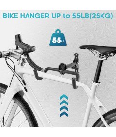 Wieszak Stojak Na Rower Uchwyt Ścienny Rowerowy Regulowany Zestaw 2 Sztuki