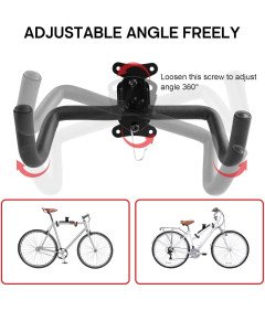 Wieszak Stojak Na Rower Uchwyt Ścienny Rowerowy Regulowany Zestaw 2 Sztuki