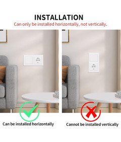 Gnizado z Włącznikiem w Podwójnej Ramce Gniazdko Włącznik Światła Białe