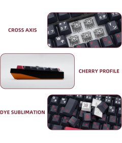 Naklejki na Klawiaturę QWERTY Nakładki Klawiszy 129 Elementów Motyw Japonii